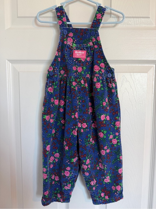 OshKosh B'gosh Other - 90’s Vintage OshKosh B'gosh Blue Floral Girls Overalls